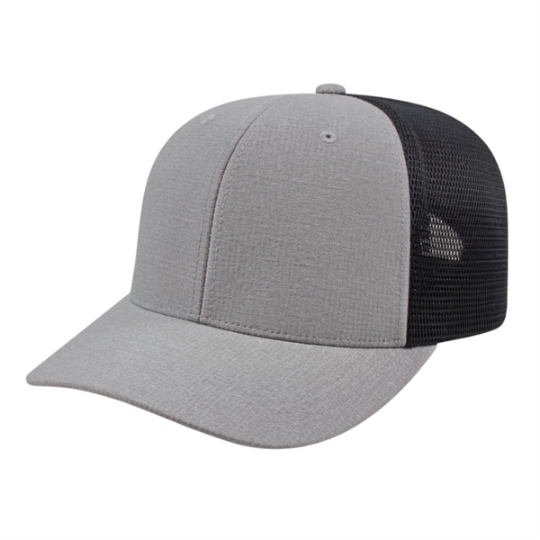 Melange Trucker Mesh Back Cap - Melange Trucker Mesh Back Cap - Image 2 of 8