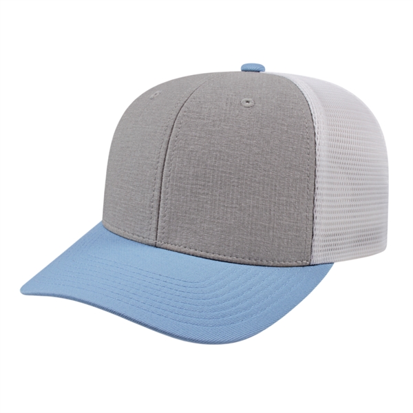 Melange Trucker Mesh Back Cap - Melange Trucker Mesh Back Cap - Image 4 of 8