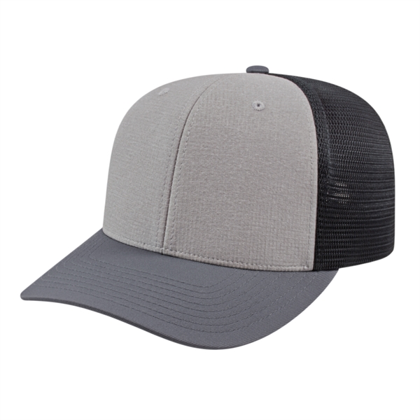 Melange Trucker Mesh Back Cap - Melange Trucker Mesh Back Cap - Image 5 of 8