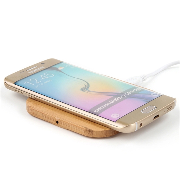 Bamboo Cell Phone Wireless Charger - Bamboo Cell Phone Wireless Charger - Image 3 of 4