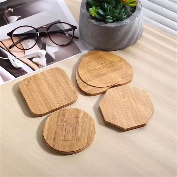Bamboo Cell Phone Wireless Charger - Bamboo Cell Phone Wireless Charger - Image 4 of 4