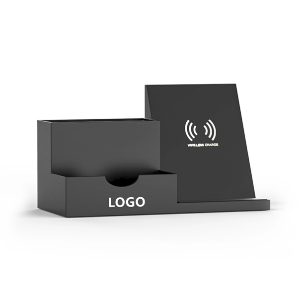 Wireless Charger with Desk Organizer - Wireless Charger with Desk Organizer - Image 0 of 5