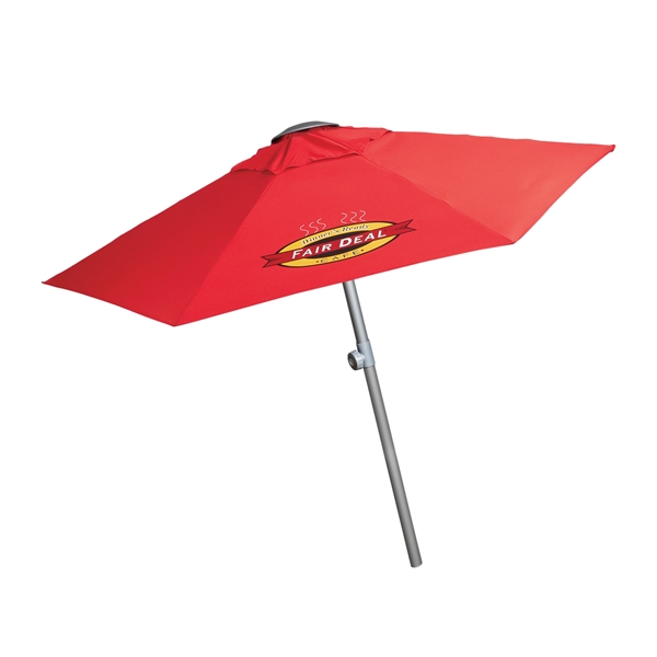 7 FT Telescopic Aluminum Market Umbrella - 7 FT Telescopic Aluminum Market Umbrella - Image 0 of 6