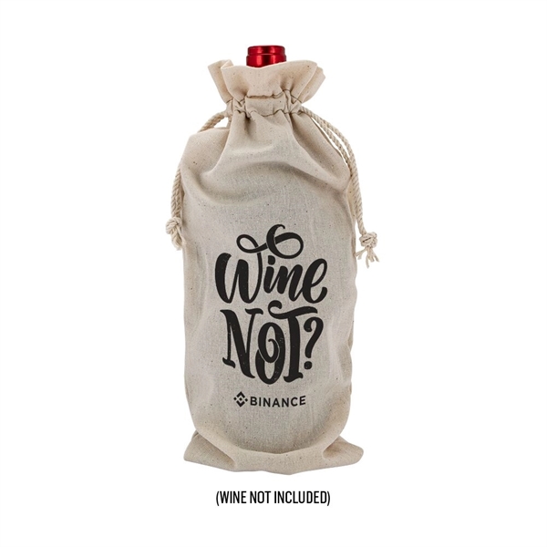 Custom Linen Wine Gift Bag