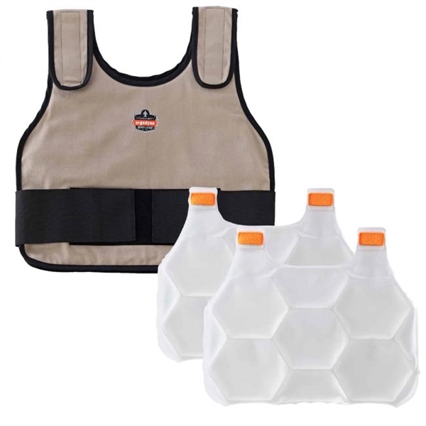 Ergodyne® Chill-Its Standard Cooling Vest + Ice Packs - Ergodyne® Chill-Its Standard Cooling Vest + Ice Packs - Image 0 of 0
