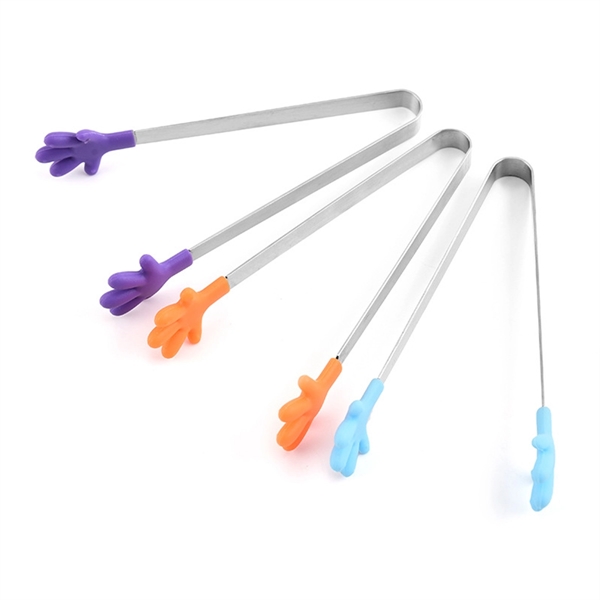 Silicone Mini Kitchen Tongs For Kids - Silicone Mini Kitchen Tongs For Kids - Image 1 of 4