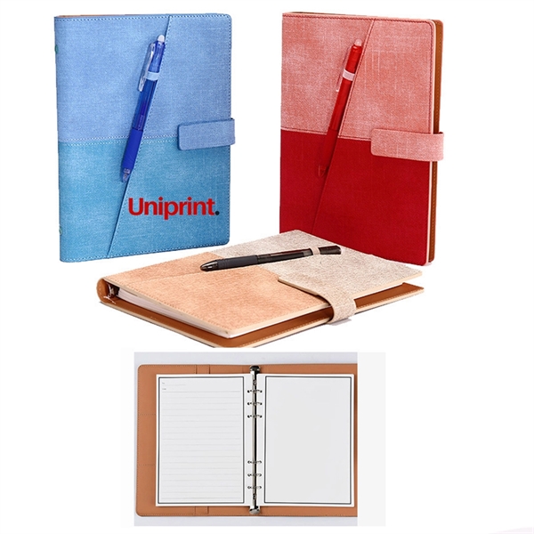 Reusable Notebook with PU Leather Cover - Reusable Notebook with PU Leather Cover - Image 0 of 2