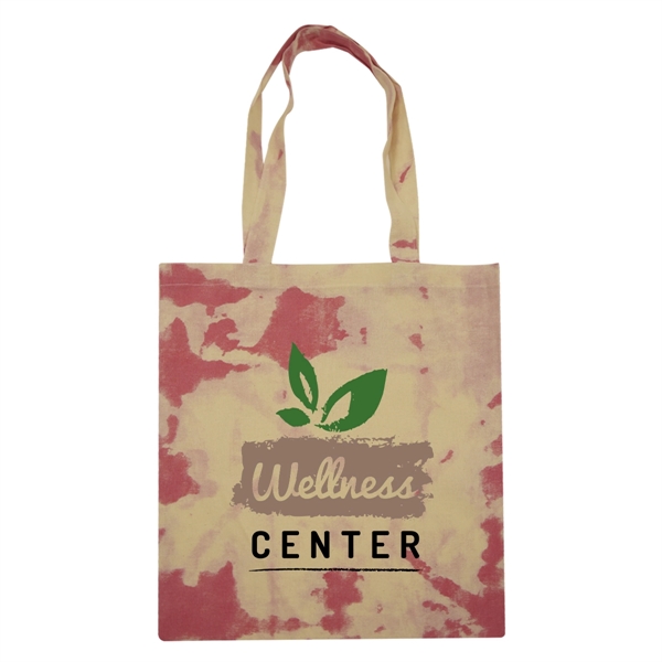 Custom Cotton Candy Tie Dye Tote Bag