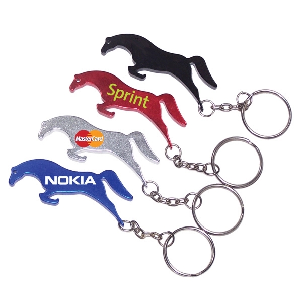 Horse shape bottle opener keychain - Horse shape bottle opener keychain - Image 0 of 5