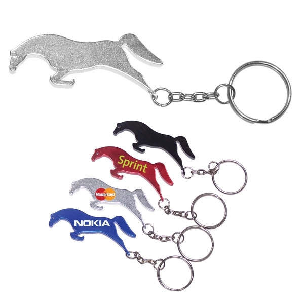Horse shape bottle opener keychain - Horse shape bottle opener keychain - Image 0 of 1