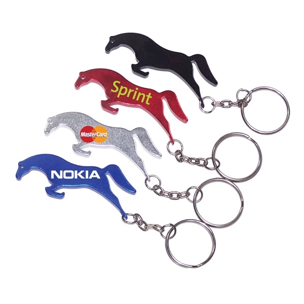 Horse shape bottle opener keychain - Horse shape bottle opener keychain - Image 0 of 2