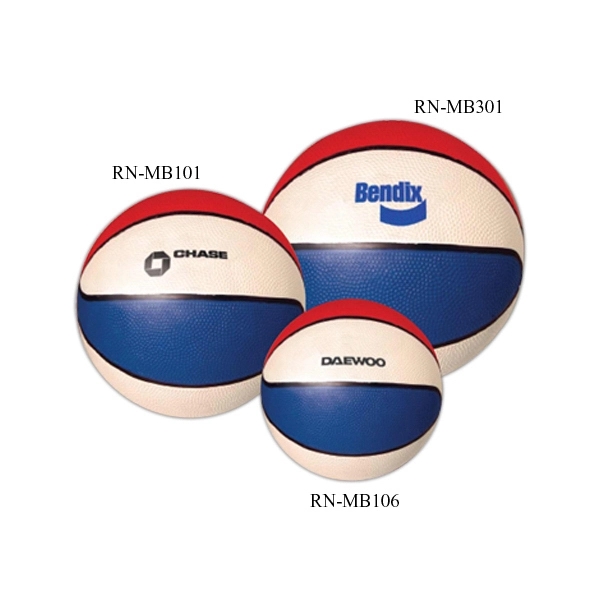 7 inch Red, White And Blue Mini Basketball