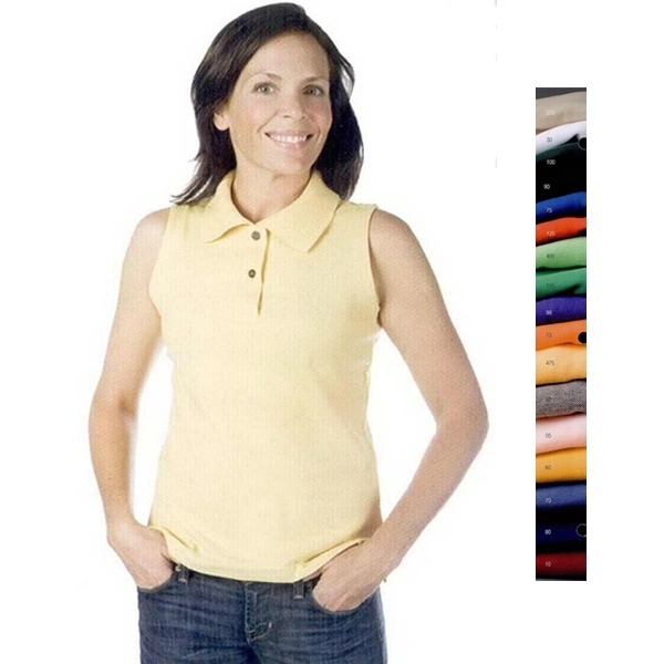 Ladies Sleeveless Golf Shirt - Ladies Sleeveless Golf Shirt - Image 0 of 0