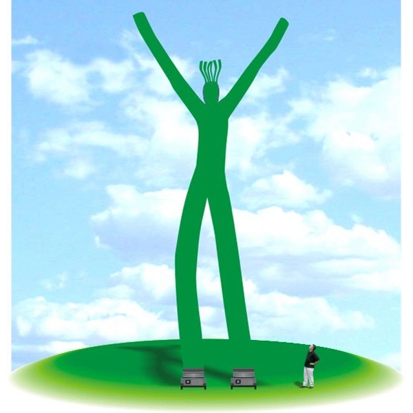 Inflatable 60' tall Fly Guy Tube Air Dancer - Inflatable 60' tall Fly Guy Tube Air Dancer - Image 12 of 13