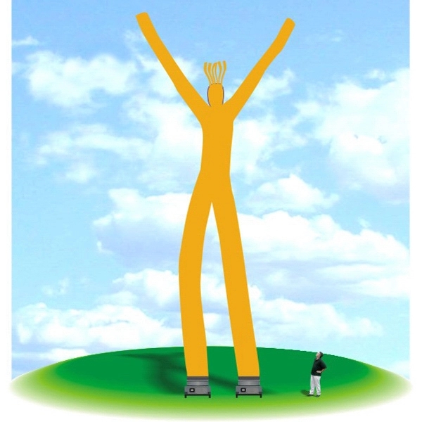 Inflatable 60' tall Fly Guy Tube Air Dancer - Inflatable 60' tall Fly Guy Tube Air Dancer - Image 10 of 13