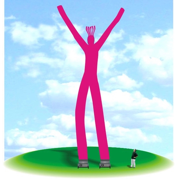 Inflatable 60' tall Fly Guy Tube Air Dancer - Inflatable 60' tall Fly Guy Tube Air Dancer - Image 8 of 13