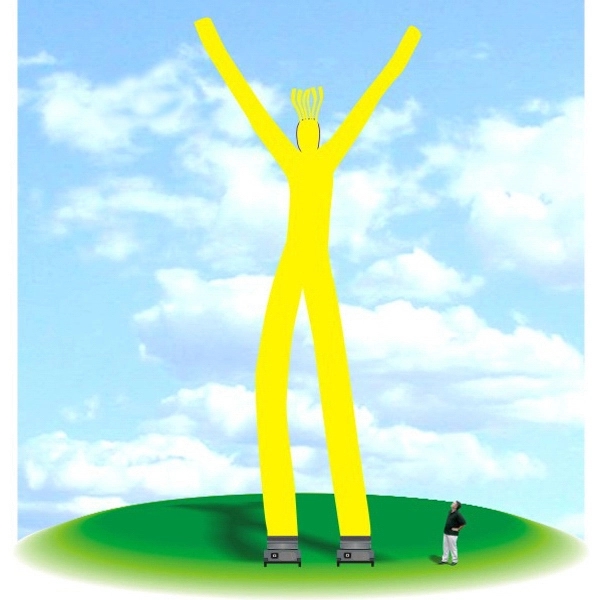 Inflatable 60' tall Fly Guy Tube Air Dancer - Inflatable 60' tall Fly Guy Tube Air Dancer - Image 7 of 13