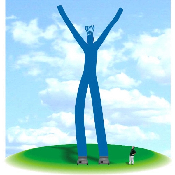 Inflatable 60' tall Fly Guy Tube Air Dancer - Inflatable 60' tall Fly Guy Tube Air Dancer - Image 3 of 13