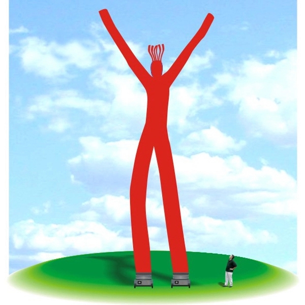 Inflatable 60' tall Fly Guy Tube Air Dancer - Inflatable 60' tall Fly Guy Tube Air Dancer - Image 2 of 13