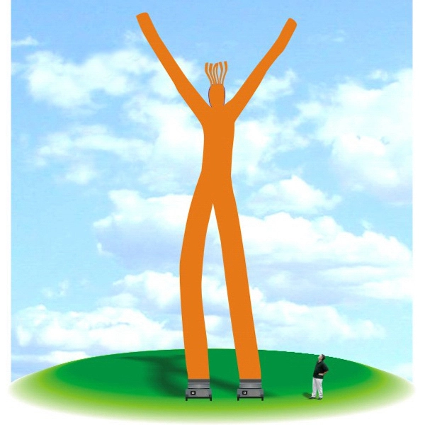 Inflatable 60' tall Fly Guy Tube Air Dancer - Inflatable 60' tall Fly Guy Tube Air Dancer - Image 0 of 13