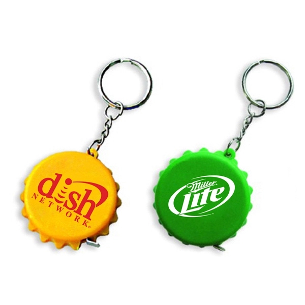 Bottle cap shape tape measure key chain - Bottle cap shape tape measure key chain - Image 0 of 0