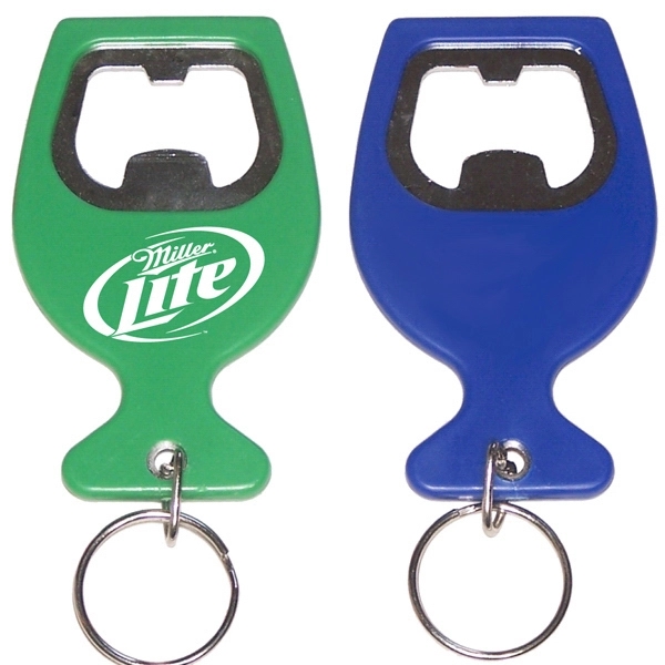 Wine cup shape bottle opener  key chain - Wine cup shape bottle opener  key chain - Image 0 of 4