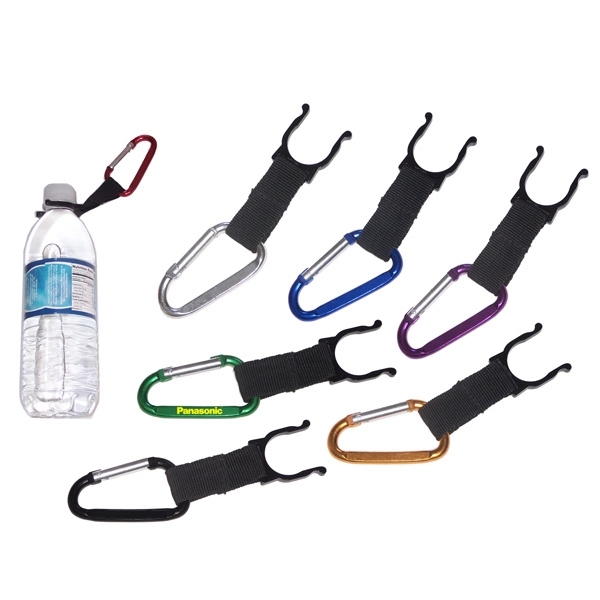 Water bottle holder with carabiner - Water bottle holder with carabiner - Image 0 of 5