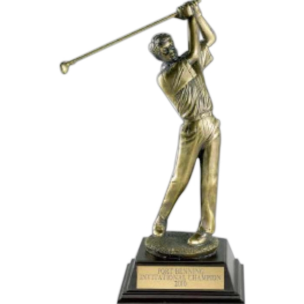 Male golfer trophy