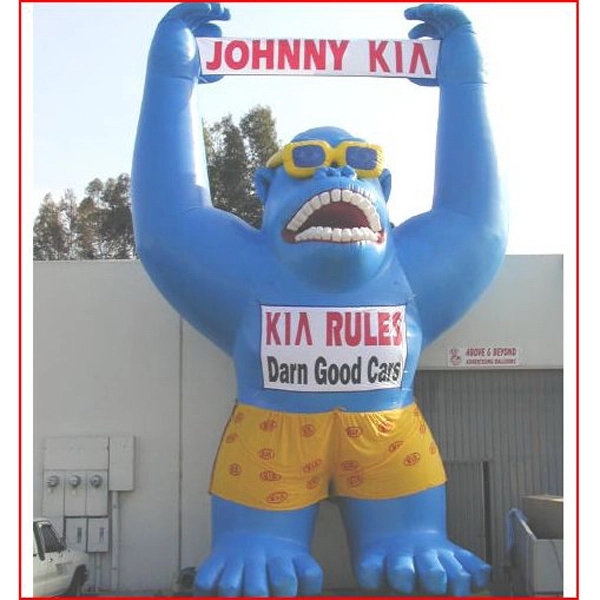 Inflatable Air Blown Standing Gorilla with Storage Bag - Inflatable Air Blown Standing Gorilla with Storage Bag - Image 0 of 0