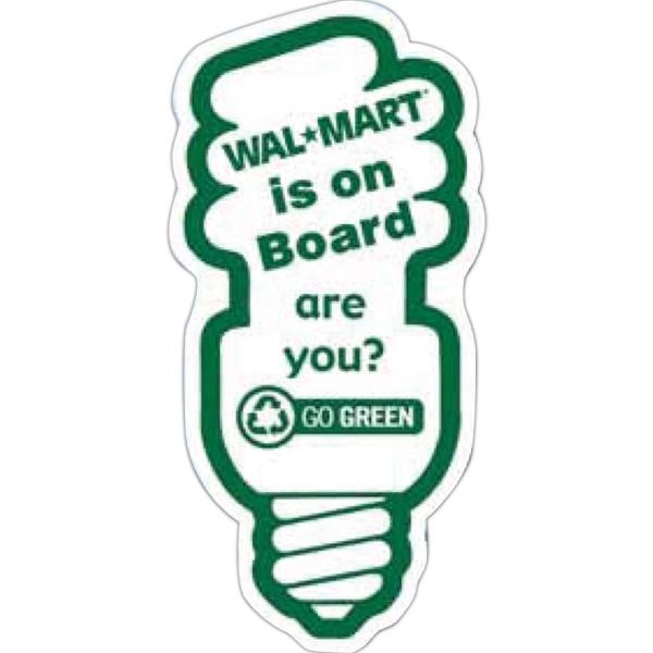 Go Green Fluorescent Lightbulb Magnet - Go Green Fluorescent Lightbulb Magnet - Image 0 of 0