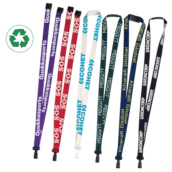 3/8" Bamboo Silk Screen Lanyard
