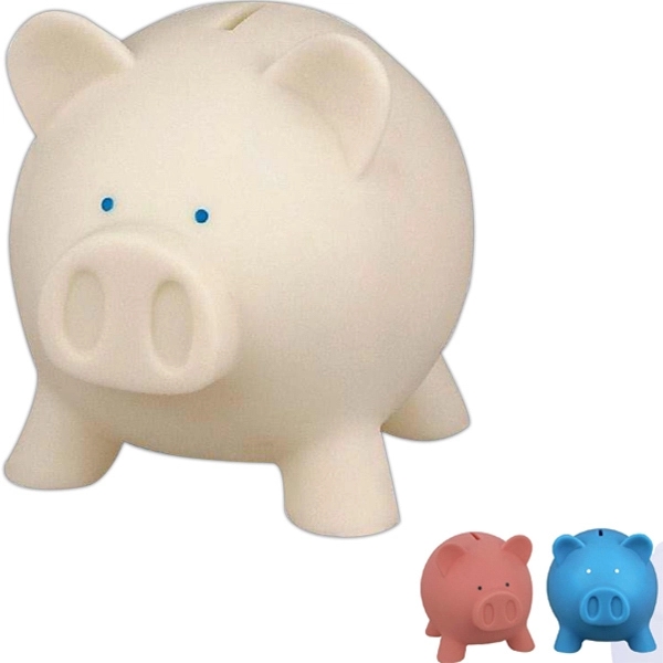 Rubber pig coin bank - Rubber pig coin bank - Image 0 of 0