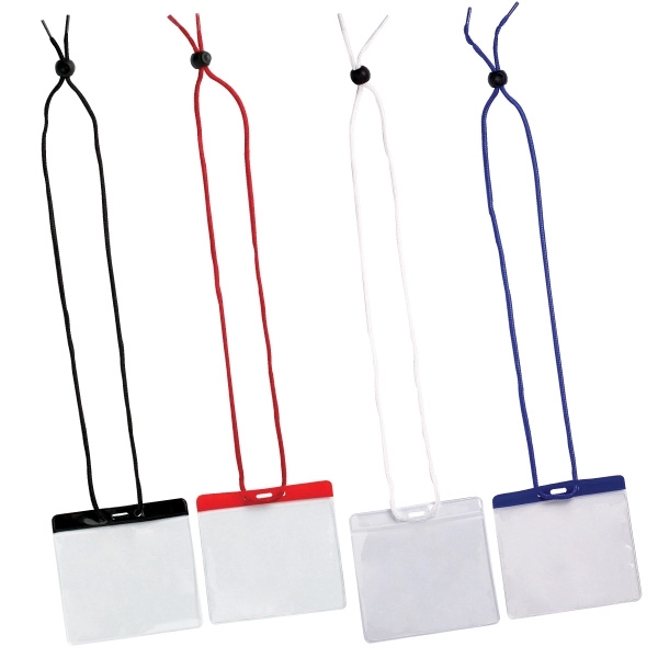Custom Large Horizontal Corded Card holder
