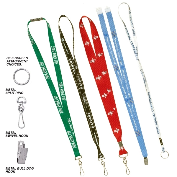 1" SILK SCREEN LANYARD