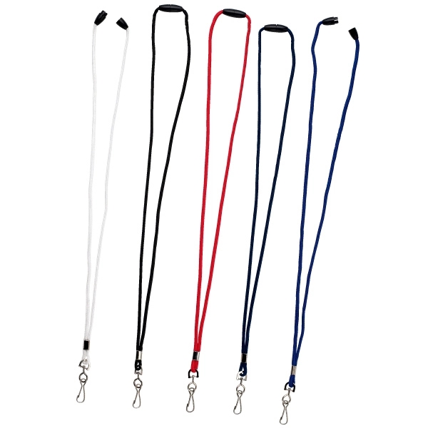 Braided Rope Lanyard w/Swivel "J" Hook