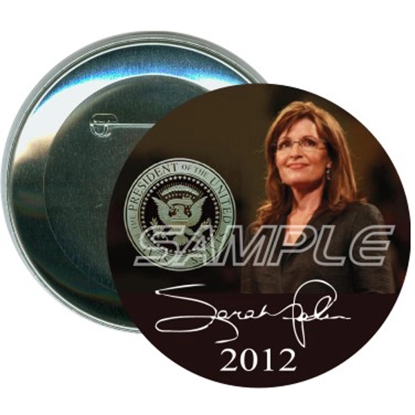 Round 3 Inch Pinback Political Button - Round 3 Inch Pinback Political Button - Image 0 of 0