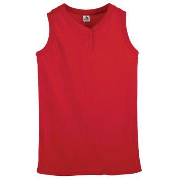 Ladies Sleeveless Henley