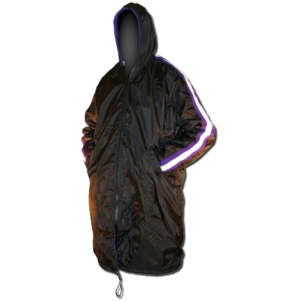 Long Sleeve Parka With Side Stripes - Long Sleeve Parka With Side Stripes - Image 0 of 0