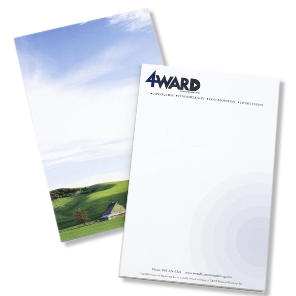 Notepad 5.5" x 8.5" Full Color/None 70# Uncoated 25 sheets - Notepad 5.5" x 8.5" Full Color/None 70# Uncoated 25 sheets - Image 0 of 0