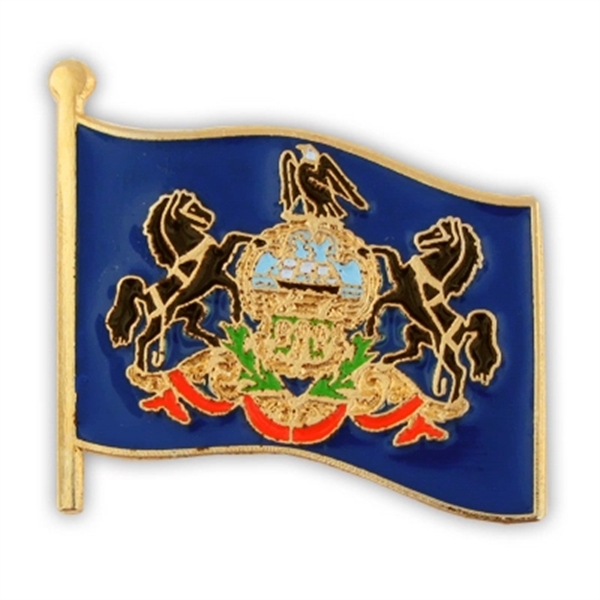 Pennsylvania State Flag Lapel Pin