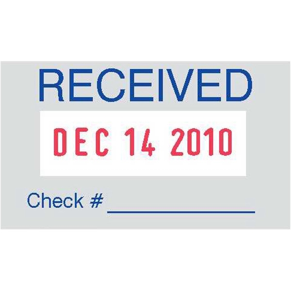 Premium Self-inking Date and Text Stamps w/2-Color Ink Pad - Premium Self-inking Date and Text Stamps w/2-Color Ink Pad - Image 4 of 4