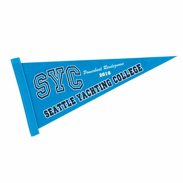 Colored Felt 8" x 18" Pennant with Strip - Colored Felt 8" x 18" Pennant with Strip - Image 0 of 12