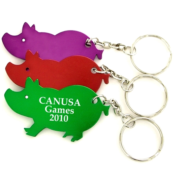 Jumbo size pig shape bottle opener key chain - Jumbo size pig shape bottle opener key chain - Image 0 of 7