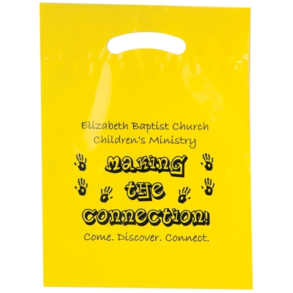 Die Cut Fold-Over Reinforced Plastic Bag - Flexo Ink - Die Cut Fold-Over Reinforced Plastic Bag - Flexo Ink - Image 0 of 28