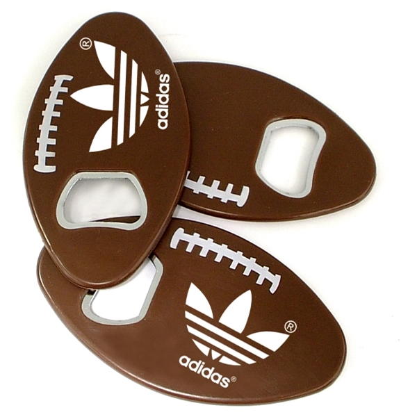 Football shape magnetic bottle opener