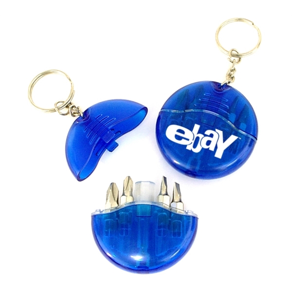 Mini 4-in-1 Screwdriver Tool Set Keychain - Mini 4-in-1 Screwdriver Tool Set Keychain - Image 0 of 0