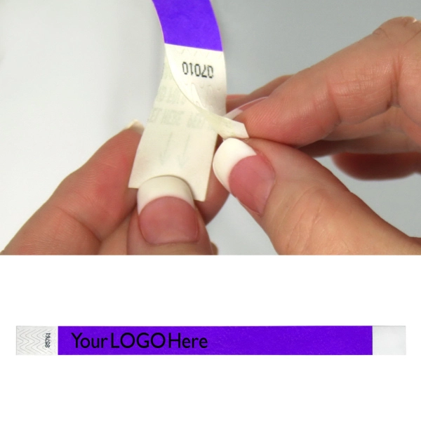 Tyvek® 3/4" Tab Free Wristbands - Tyvek® 3/4" Tab Free Wristbands - Image 0 of 0