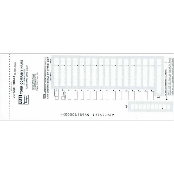 Deposit Tickets, Booked, Easy scan - Deposit Tickets, Booked, Easy scan - Image 1 of 1
