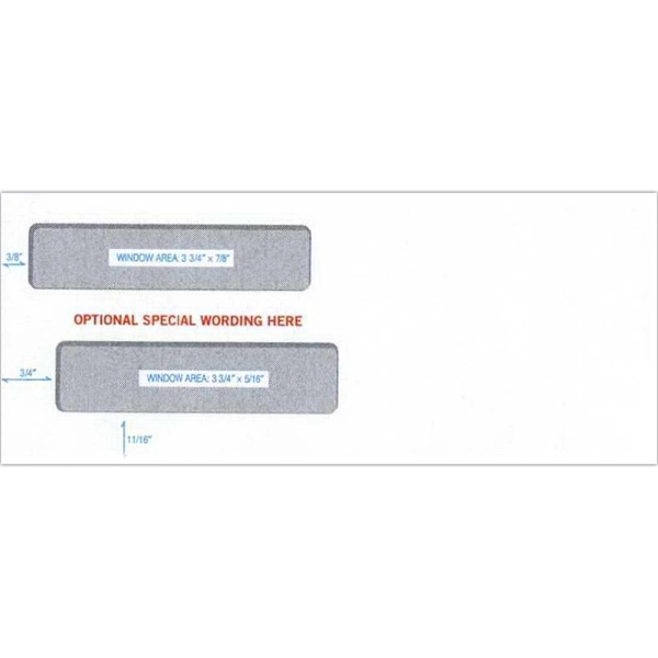 Envelopes, Check, Double Window, Self Seal - Envelopes, Check, Double Window, Self Seal - Image 1 of 2