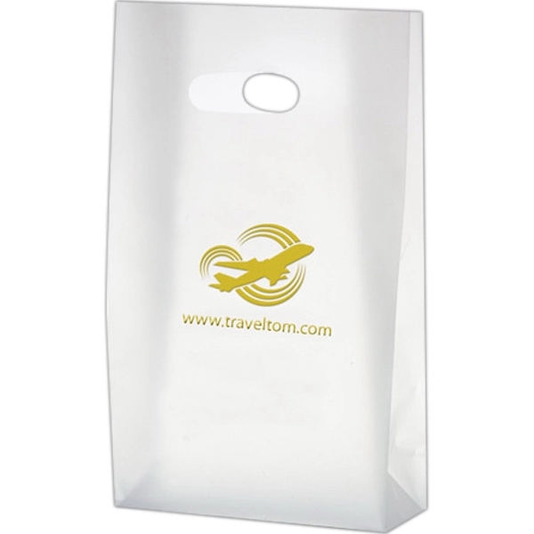 Clear Frosted Die Cut Tote Bag with Insert - Foil Stamp - Clear Frosted Die Cut Tote Bag with Insert - Foil Stamp - Image 0 of 0